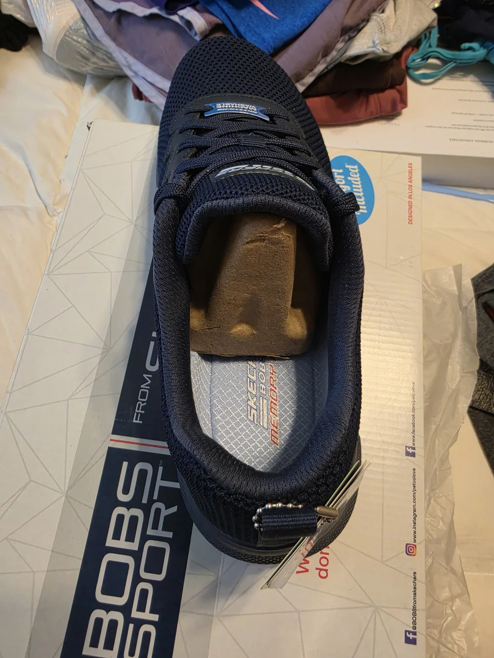 Skechers Men’s Navy Memory Foam Slip-On Sneaker